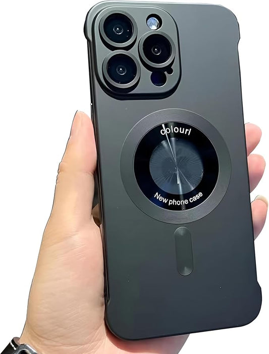 Compatible iPhone 14 Pro Max Silicone Minimalist Case with Camera Lens Bumper, Frameless, Ultra Thin, Shockproof Impact Protection