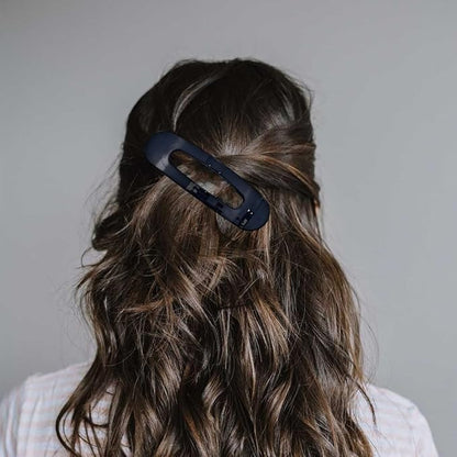 4PCS Flat Hair Clips for Women, Round Lay Down Hair Claw Clips for Thin Thick Hair, Alligator Hair Clips for a Sleek Look Strong Hold French Barrettes Fashion Styling Accessories for Girls