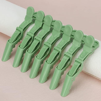 Ondder 14 Pcs Green Hair Clips for Sectioning and Styling - Larger Salon Pro Clips for Barber Coloring, Cutting - Hair Accessories for Women and Men