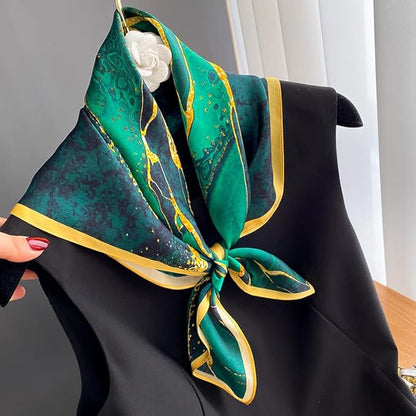100% Pure Mulberry Silk Scarfs 26"x26" Square Scarf Women Neckerchief Headscarf hair scarf bandana Gift Packed