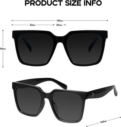 mosanana Oversized Square Sunglasses for Women Simple Trendy Style MS51917