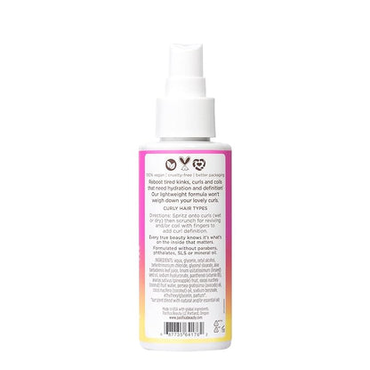 Pacifica Pineapple Curls Refresher Mist Frizz Control Spray & Curly Hair Enhancing -w/Hyaluronic Acid Vitamin B5 & Natural Plant Oils Revitalizes Curls - Vegan Cruelty Free Dermatologist Tested
