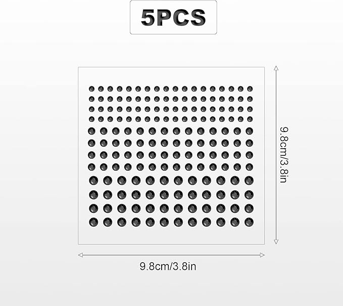 5 Sheets Face Gems Jewels Rhinestone Stickers, 4 Size Self-Adhesive DIY Bling Jewel Crystal Craft for Nails Hair Face Eyes Body (Black)
