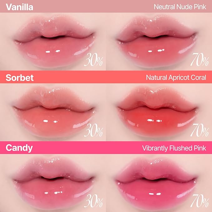 3D Voluming Gloss 70% (Rich) | Aengdu 70% l High Shine, Non-Sticky Lip Gloss for Makeup | Long-Lasting, Moisturizing Gel Formula | 30%, 70% Pigment Options | 5.3g