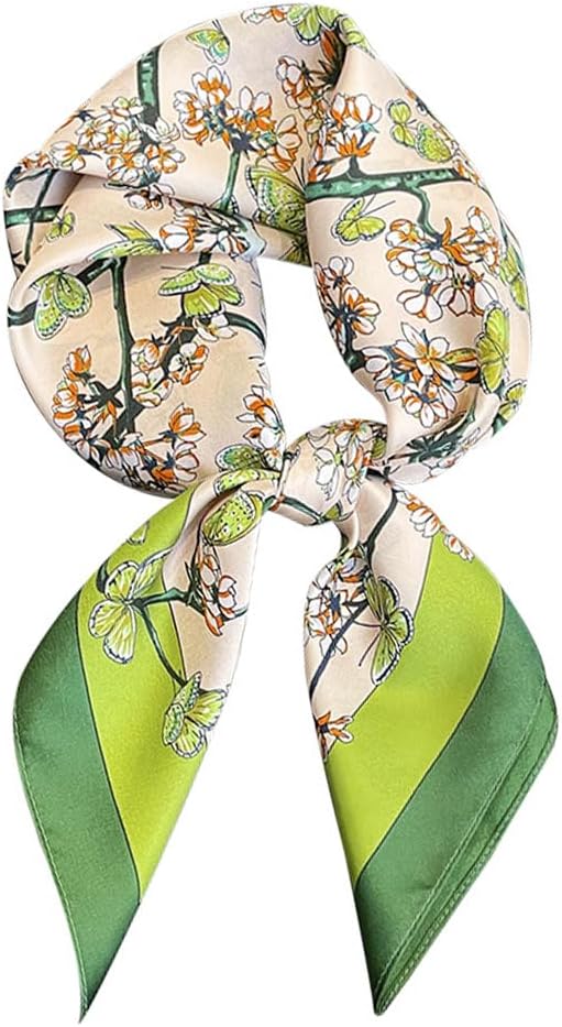100% Pure Mulberry Silk Scarfs 26"x26" Square Scarf Women Neckerchief Headscarf hair scarf bandana Gift Packed