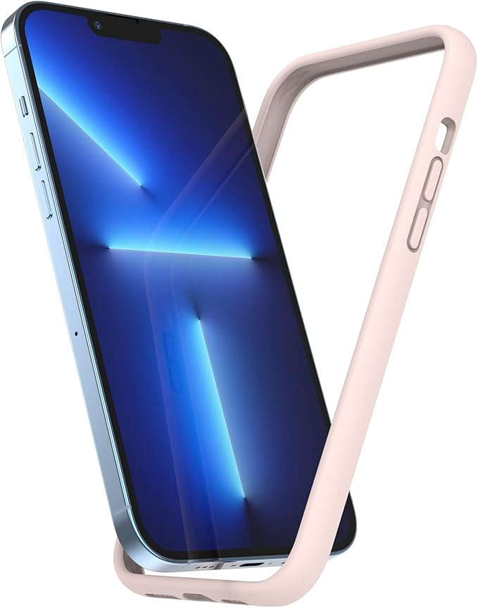 K Tomoto Compatible iPhone 13 Pro Max Case (6.7 Inch), Liquid Silicone Bumper [Shock-Absorb] [Raised Edge Protection] [Drop Protection] [Silky and Soft Touch], Sand Pink