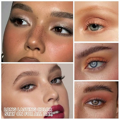 Nude Brown Maroon Bronze Eyeshadow Palette,Natural Neutral Soft Small Cream Eyeshadow Palette,Highly Pigmented Eye Shadow Palette Long Lasting Naturing-Looking Make Up Pallets for Women,Vegan