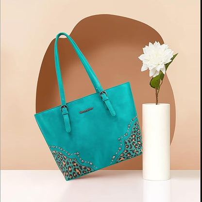 Montana West Purses for Women Tote Bag 3Pcs Set Leopard Print Satchel Handbags