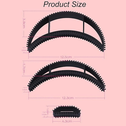 5Pcs Bump It Black Styling Coiler Set, Volume Hair Hair Accessory for Fluffy Hairstyling Tools for Women and Girls