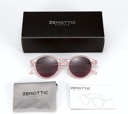 ZENOTTIC Polarized Round Sunglasses, Stylish Sunglasses for Men and Women Retro Classic, Multi-Style Selection