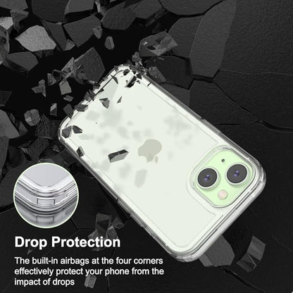 for iPhone 15 Clear Bumper Frame No-Back Case, Slim Fit Ultra-Light Anti-Yellowing Transparent Protection Phone Cover Case 6.1" 2023