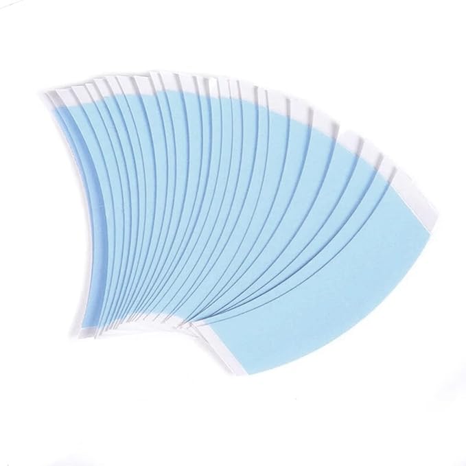 20Pcs Blue Lace Front Wig Tape, Double Sided Wig Tape Waterproof Hair Extension Tape Strong Hold Clear Wig Tape for Lace Wigs Hair Extensions, Wigs and Accessories