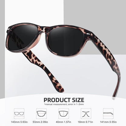 MEETSUN Classic Polarized Sunglasses for Women Men Trendy Retro Sun Glasses for Driving UV Protection (3 Pack)