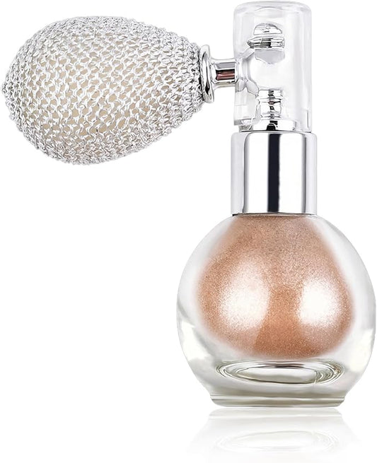 Glitter Spray, Versatile Glitter Spray for Hair and Body Cosmetic, Highlighter Powder for Women, Body Shimmer for Party, Music Festival and Wedding #Brown