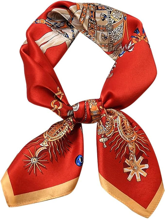 100% Pure Mulberry Silk Scarfs 26"x26" Square Scarf Women Neckerchief Headscarf hair scarf bandana Gift Packed