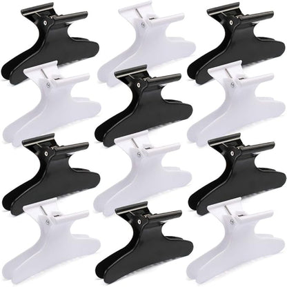 Ondder Hair Clips for Styling and Sectioning - Butterfly Pro Salon Clamps for Cutting, Coloring Hair, Hair Accessories for Women