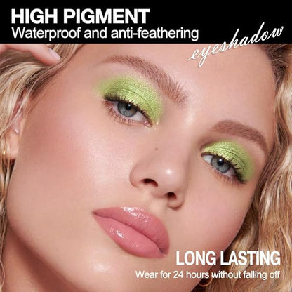 Twelve Eye Shadow Palette, Pink Red Brown Bronze Black Green Champagne Gold Rose Gold Eyeshadow Palette Makeup, Highly Pigmented Pressed Powder,Blendable Matte and Shimmer for Woman girls Eyes 03