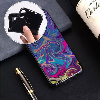 Case for Fossibot F109 5G (6.74"), Black Soft TPU Bumper Phone Case, Slim Shockproof Silicone Military Grade Drop Protective Shell for Fossibot F109 5G - Ink Starry Sky