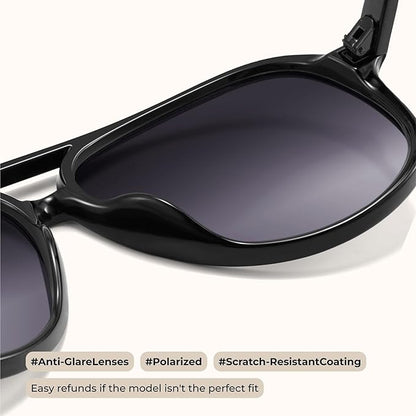 livho Trendy Polarized Aviator Sunglasses Women Men, Retro Sun Glasses for Women Men 2025, Oversized UV Protection Shades