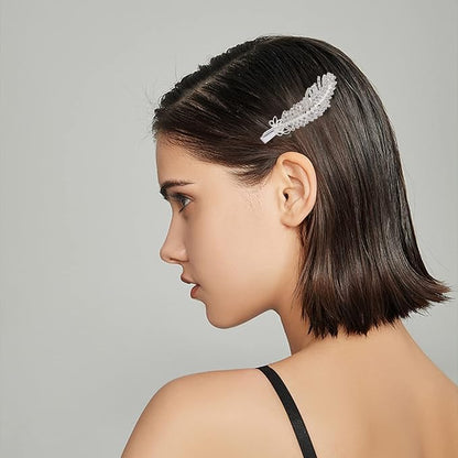 20 Pieces Pearl Hair Clips Set, Hair Barrettes Acrylic Resin Sweet Decorative Bobby Pins Hairpin Headwear Hair Accessories Headwear for Women and Girls…
