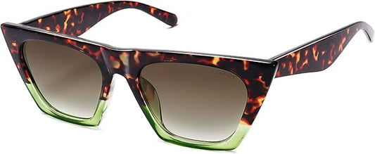 SOJOS Trendy Oversized Square Cateye Polarized Sunglasses Womens Big Frame Shades SJ2115