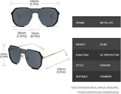 willochra Fashion Oversized Square Women Sunglasses Vintage Punk Men Outdoor Eyewear Shades UV400