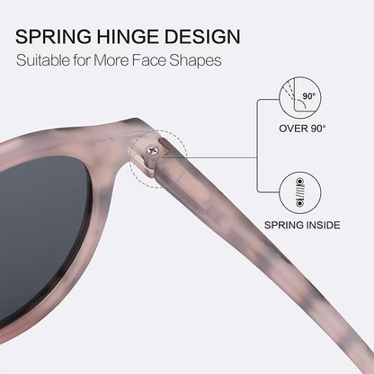 ZENOTTIC Polarized Round Sunglasses, Stylish Sunglasses for Men and Women Retro Classic, Multi-Style Selection