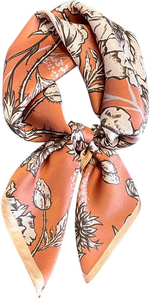 100% Pure Mulberry Silk Scarfs 26"x26" Square Scarf Women Neckerchief Headscarf hair scarf bandana Gift Packed