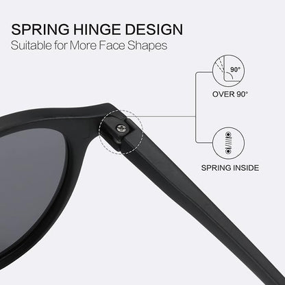 ZENOTTIC Polarized Round Sunglasses, Stylish Sunglasses for Men and Women Retro Classic, Multi-Style Selection