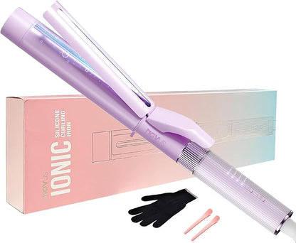 NOVUS 1.4 Inch Curling Wand, Professional Curling Iron, Negative Ions Hair Curler, Large Barrel Curling Iron