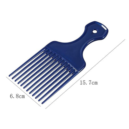 1Pc Blue Salon-Style Hair Pick and Barber Comb - Pick Comb for Curly Hair and Parting Care for Thick Quality Barber Supplies, Styling Tools and Appliances