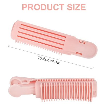 Root Clips for Curly Hair Volume, Volumizing Hair Clips, 10Pcs Volume Hair Root Clips, Natural Fluffy Hair Volumzing Roll Clips Curlers Instant DIY Hair Styling Tools Appliances（Pink)