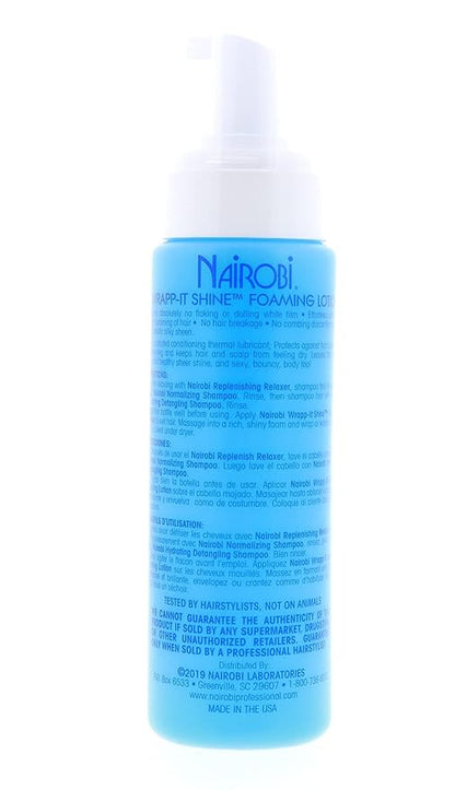 Nairobi Wrapp-It Shine Foaming Lotion 8oz (Pack of 2) by Nairobi