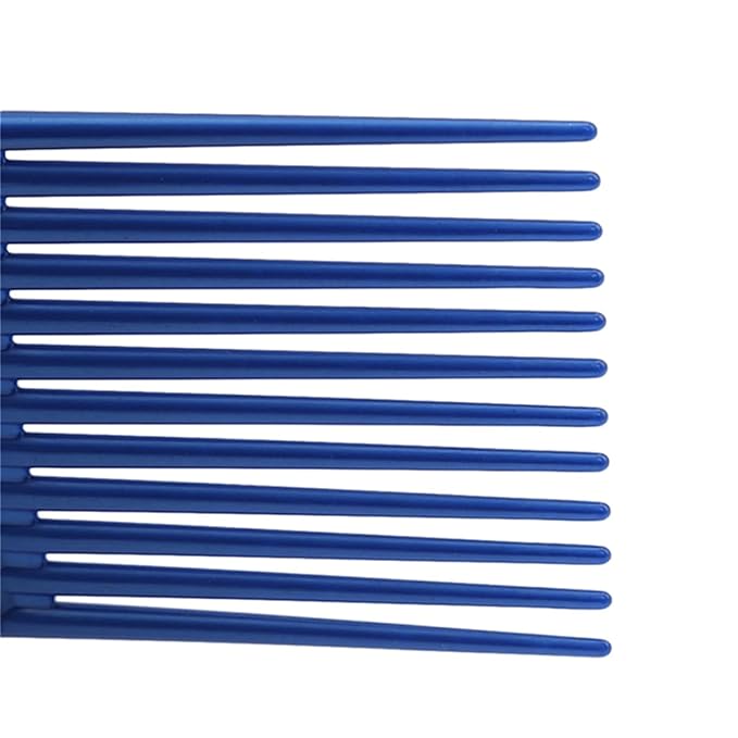 1Pc Blue Salon-Style Hair Pick and Barber Comb - Pick Comb for Curly Hair and Parting Care for Thick Quality Barber Supplies, Styling Tools and Appliances