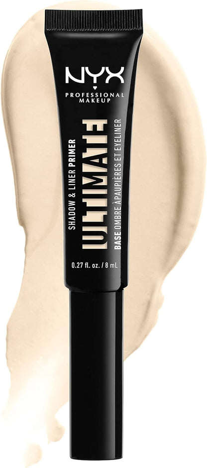NYX PROFESSIONAL MAKEUP Ultimate Shadow & Liner Primer, Light + Epic Ink Liner, Black (2-Pack Bundle)