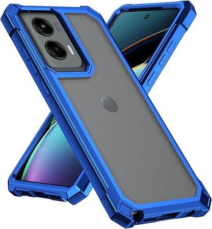Ailiber for Motorola Moto G Stylus 5G 2024 Cell Phone Case, Motorola G Stylus 2024 Case with Screen Protector, Dual Layer Shockproof Bumper, Anti Yellowing, Slim [Scratch-Resistant]-Blue