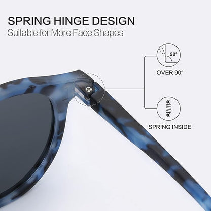 ZENOTTIC Polarized Round Sunglasses, Stylish Sunglasses for Men and Women Retro Classic, Multi-Style Selection