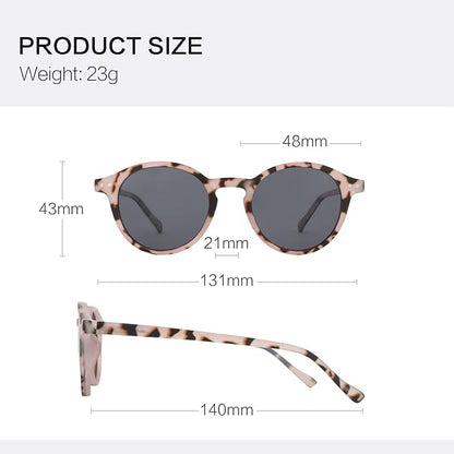 ZENOTTIC Polarized Round Sunglasses, Stylish Sunglasses for Men and Women Retro Classic, Multi-Style Selection