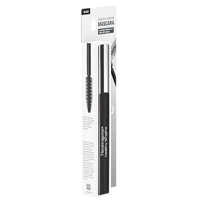 Neutrogena Healthy Lengths Mascara for Stronger, Longer Lashes, Clump-Free, Smudge Proof, Flake-Free, Lengthening Mascara with Olive Oil & Vitamin E Nourishes Eyelashes, Black 02, 0.21 oz