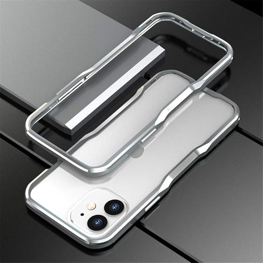 HENGHUI Aluminum Bumpers Compatible with iPhone 12 Mini 5.4-INCH Bumper Case Metal Frame Bumper Cover Shock Absorbent Slim Cool Design (iPhone12Mini, Silver)