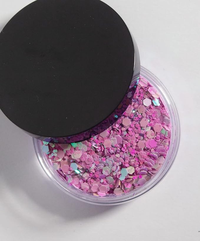 KARIZMA Disco Unicorn Body Glitter - 10g Chunky Face, Hair, Eye & Body Glitter Set for Women - Rave & Festival Accessories