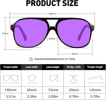 YDAOWKN Retro Aviator Sunglasses for Women Mens Large Frame Classic Vintage 70s Sun Glasses Aviators