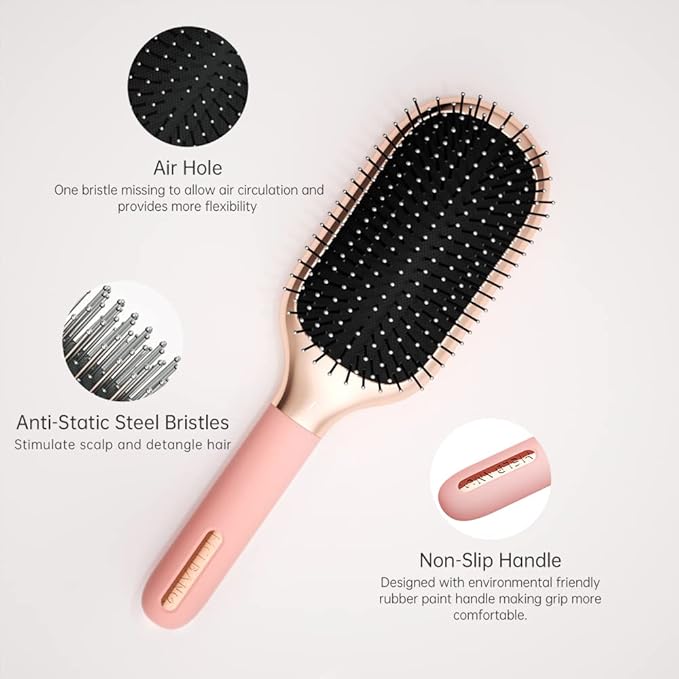 Hair Brush for Thick Curly Thin Long Short Wet or Dry Hair Adds Shine and Makes Hair Smooth Hair Comb Paddle Hair Brush for Men Women Kid