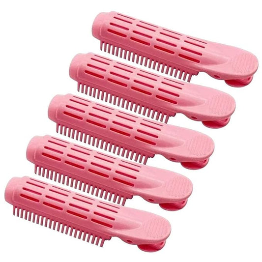 5Pcs Pink Volumizing Hair Root Clip Natural Fluffy Hair Root Clip, Volume Hair Curler Clip Diy Curler Fluffy Clamps Rollers Hair, Hair Rollers, Styling Tools and Appliances for Women