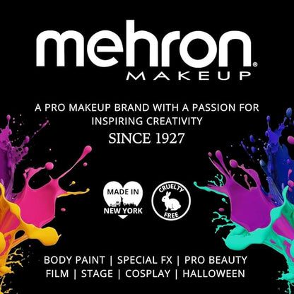Mehron Makeup Paradise Makeup FX Face & Body Paint (1.4 oz) (Nebula – Neon Purple/Purple UV)