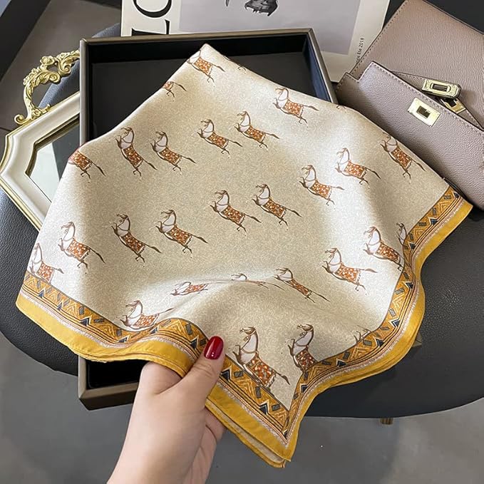 100% Pure Mulberry Silk Scarfs 26"x26" Square Scarf Women Neckerchief Headscarf hair scarf bandana Gift Packed