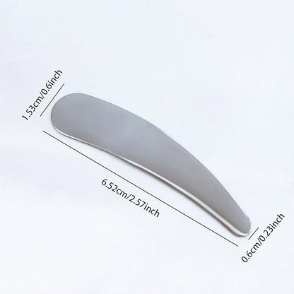 8 Pcs Mini Metal Cosmetic Spatulas,Reusable Cosmetic Cream Spatulas Spoon,Skincare Spatula Mixing and Sampling Makeup Cosmetic Beauty Tools,Practical Beauty Accessories (Silver)