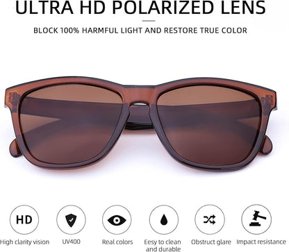 COLOSSEIN Sunglasses Womens,Classic Square Frame UV400 Mirrored Lens,Sunglasses Fit For Beach,Vacation,Driving