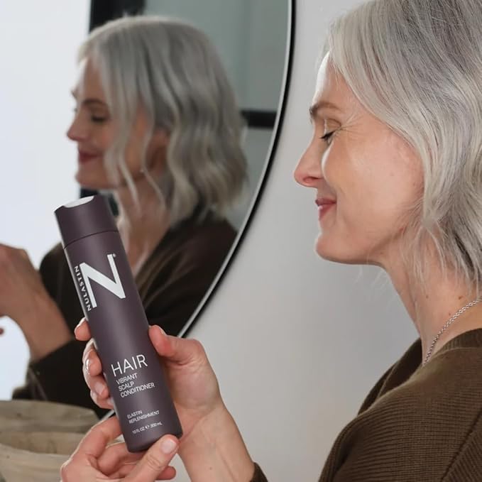 NULASTIN Vibrant Scalp Conditioner - Volumizing Hair Conditioner for Women & Men - Reduce Frizz & Breakage - Enhance Shine - Clinically Tested & Color-Safe - Silicone-Free & Vegan (10 Fl Oz)