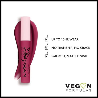 NYX PROFESSIONAL MAKEUP Lip Lingerie XXL Matte Liquid Lipstick - Stayin' Juicy (Deep Magenta)